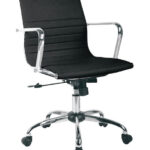 BF4501 Μαύρη Καρέκλα Γραφείου με Ανάκλιση