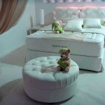 Ντυμένο διπλό κρεβάτι Ιρις 1