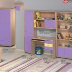 παιδικό δωμάτιο με ντουλάπα βιβλιοθηκη γραφείο