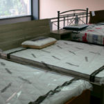 Κρεβάτι διπλό παγκάκι