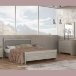 Ξύλινο κρεβάτι Ξ4