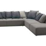 DALLAS καναπές γωνία αριστερή ή δεξιά Ύφασμα Ανοικτό Καφέ