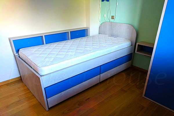 Παιδικό κρεβάτι με 4 συρτάρια 2