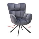 Πολυθρόνα Hilda Γκρι 300-259