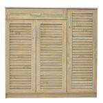 Παπουτσοθήκη-ντουλάπι SANTE 123-000003 pakoworld 30 ζεύγων χρώμα sonoma