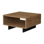 Τραπέζι σαλονιού Hola 119-000728 pakoworld φυσικό-ανθρακί