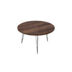 Τραπέζι σαλονιού Nidra 120-000248 pakoworld καρυδί-μαύρο