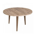 Τραπέζι σαλονιού Wally 120-000137 pakoworld sonoma-καφέ Φ73x40εκ