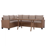 ΣΕΤ ΣΑΛΟΝΙ ΓΩΝΙΑ ΜΕ ΚΑΦΕ WICKER FB95756.02