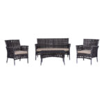 ΣΕΤ ΣΑΛΟΝΙΟΥ 4ΤΜΧ ΜΕ ΓΚΡΙ FB95703.01