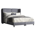 ΚΡΕΒΑΤΙ ΑΠΟ ΓΚΡΙ ΒΕΛΟΥΔΟ FB9609.10