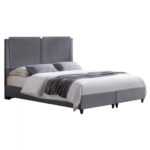 ΚΡΕΒΑΤΙ ΑΠΟ ΓΚΡΙ ΒΕΛΟΥΔΟ FB9610.10