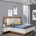 ΣΕΤ ΚΡΕΒΑΤΟΚΑΜΑΡΑΣ SEREN FB98807 ΜΕ ΕΝΣΩΜΑΤΩΜΕΝΑ ΚΟΜΟΔΙΝΑ ΓΙΑ ΣΤΡΩΜΑ 160Χ200 εκ.