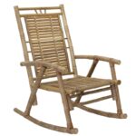 Πολυθρόνα κήπου Lacko 141-000011 κουνιστή bamboo φυσικό