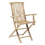 Πολυθρόνα κήπου Cadell 141-000012 πτυσσόμενη bamboo φυσικό