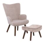 ALMA Ε7141,2Κ Πολυθρόνα - Μπερζέρα με Σκαμπό