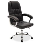 Καρέκλα γραφείου διευθυντή Viggo 034-000020 τεχνόδερμα μαύρο