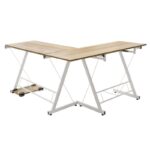 Γραφείο γωνιακό Levi 072-000022 χρώμα oak-λευκό 158x120x73εκ