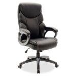 Καρέκλα γραφείου διευθυντή Serena 090-000011 με pu χρώμα μαύρο