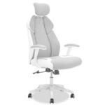 Καρέκλα γραφείου διευθυντή MOMENTUM Bucket 126-000009 γκρι υφάσμα Mesh-πλάτη pu λευκό