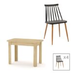 Φοιτητικό πακέτο επίπλων τραπεζαρίας Cook 2 200-000527