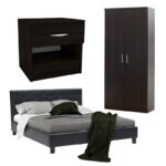 Φοιτητικό πακέτο επίπλων υπνοδωματίου Nap 200-000518 σετ 3 τμχ