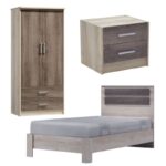 Φοιτητικό πακέτο επίπλων υπνοδωματίου Comfort 200-000521 σετ 3 τμχ