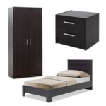 Φοιτητικό πακέτο επίπλων υπνοδωματίου Nap 1 200-000526 σετ 3 τμχ