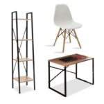 Φοιτητικό πακέτο επίπλων γραφείου Full Study 5 200-000556 σετ 3 τμχ