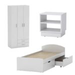 Φοιτητικό πακέτο επίπλων υπνοδωματίου Dreams 3 200-000577 σετ 3 τμχ