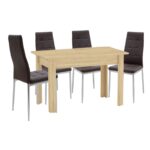 Φοιτητικό πακέτο επίπλων τραπεζαρίας Cook 7 200-000582 σετ 5 τμχ