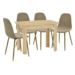 Φοιτητικό πακέτο επίπλων τραπεζαρίας Meal 8 200-000603 σετ 5 τμχ