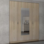 Ντουλάπα 4 πορτη με καθρέπτη