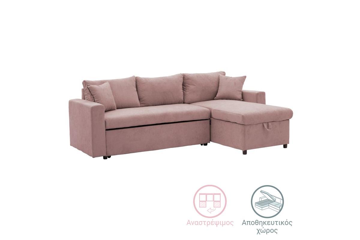 Γωνιακός καναπές κρεβάτι Lilian 166-000019