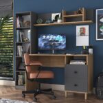 Γραφείο με βιβλιοθήκη Goldie 182-000060