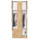 Ντουλάπα τρίφυλλη και πατάρι Zelia 249-000048