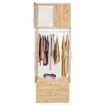 Ντουλάπα δίφυλλη και πατάρι Zelia 249-000045