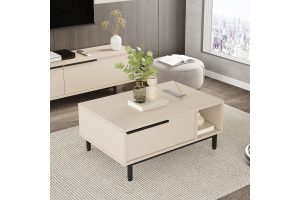 Frixton 176-000234Το τραπέζι σαλονιού Frixton είναι μια εξαιρετική επιλογή για όσους επιθυμούν να προσθέσουν μοντέρνα στοιχεία στον χώρο τους, χωρίς να θυσιάσουν την πρακτικότητα. Με τις λειτουργικές διαστάσεις του, προσφέρει άφθονο χώρο για αποθήκευση και διακόσμηση, και η ποιότητα κατασκευής του εξασφαλίζει μακροχρόνια χρήση.