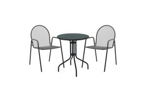 Vergo-Tarete 200-001126Η τραπεζαρία Vergo-Tarete συνδυάζει λειτουργικότητα, στυλ και ποιότητα, προσφέροντας μια εξαιρετική λύση για τη διαμόρφωση του εξωτερικού σας χώρου. Είναι ιδανική για όσους αναζητούν ένα κομψό, άνετο και ανθεκτικό σετ που θα τους επιτρέπει να απολαμβάνουν τις όμορφες στιγμές τους στον κήπο ή το μπαλκόνι.