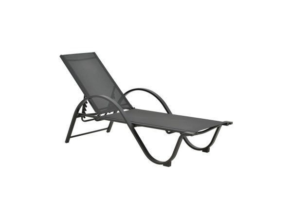 Attain 152-000025 Απολαύστε στιγμές χαλάρωσης στον κήπο, το μπαλκόνι ή την παραλία με τη ξαπλώστρα Attain. Αυτή η ξαπλώστρα προσφέρει αυτονομία κινήσεων με τις πολλαπλές θέσεις ανάκλισης, ενώ η δυνατότητα στοίβαξής της διευκολύνει τη μεταφορά και αποθήκευση. Ιδανική για κήπους, παραλίες, αίθρια, καφέ και πισίνες, η Attain συνδυάζει λειτουργικότητα και άνεση.