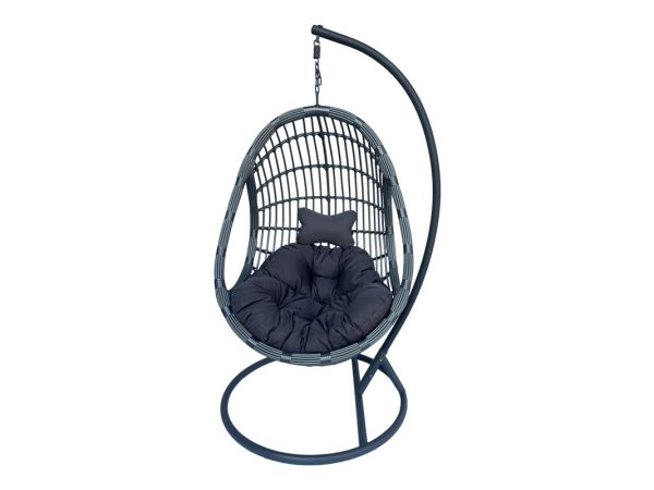 Cungo 368-000007 Αφεθείτε στην απαλή κίνηση και απολαύστε κάθε στιγμή με την πολυθρόνα-κούνια Cungo. Το μαλακό μαξιλάρι και το ανθεκτικό πλαίσιο συνδυάζονται για να σας προσφέρουν μια μοναδική εμπειρία χαλάρωσης. Ιδανική για τον κήπο, το μπαλκόνι ή και το σαλόνι σας.