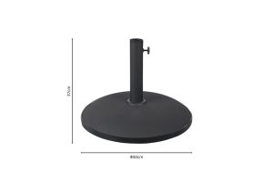 Elfie 218-000017Βάση ομπρέλας Elfie pakoworld τσιμέντο μαύρο 25kg Φ50εκ