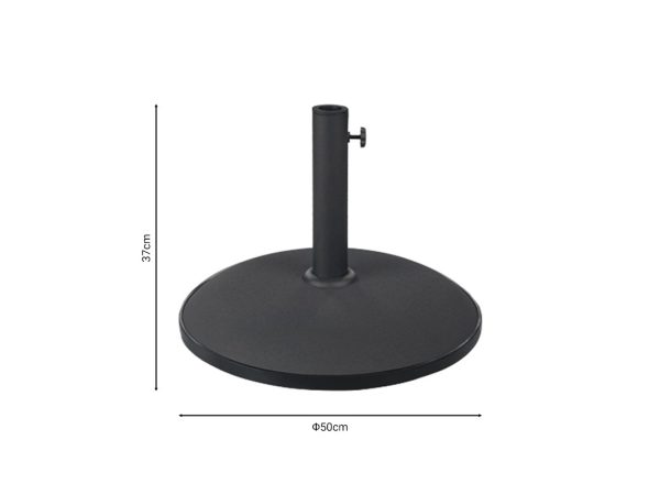 Elfie 218-000017 Βάση ομπρέλας Elfie pakoworld τσιμέντο μαύρο 25kg Φ50εκ