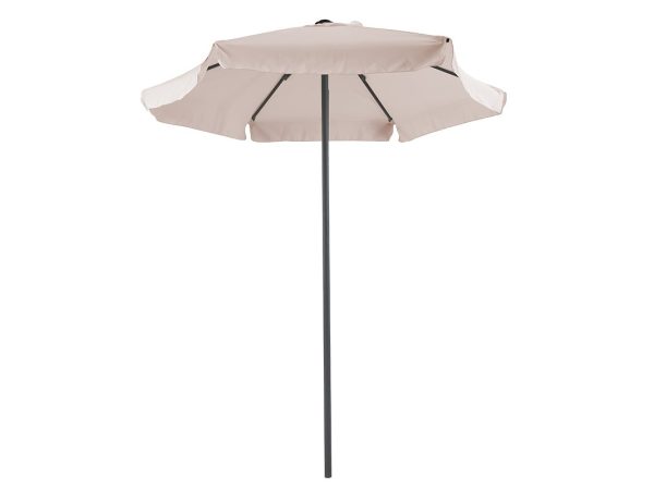 Mongo 218-000002 Ομπρέλα επαγγελματική Mongo pakoworld μονοκόμματος ιστός μέταλλο Φ2m μπεζ-ανθρακί