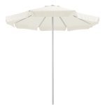 Mongo 218-000003 Ομπρέλα επαγγελματική Mongo pakoworld μονοκόμματος ιστός μέταλλο Φ2.3m εκρού